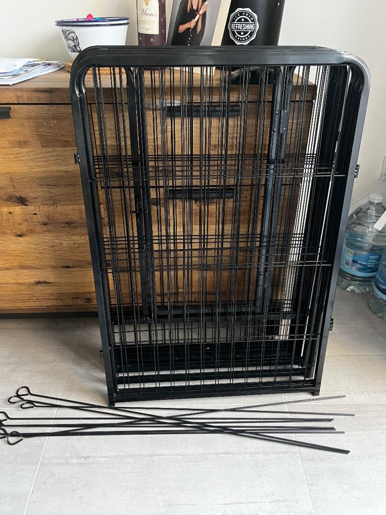 Homidec animal pen, 8 panel, indoor outdoor play pen animal enclosure 