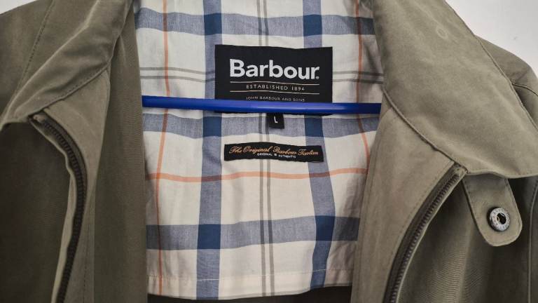 Barbour Jacket - Green, Size L, Good Condition