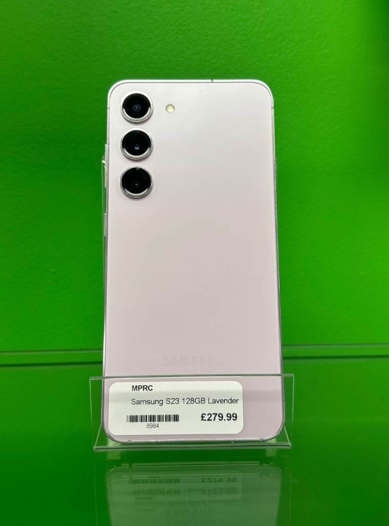 Samsung Galaxy S23 128GB – Lavender – £279.99