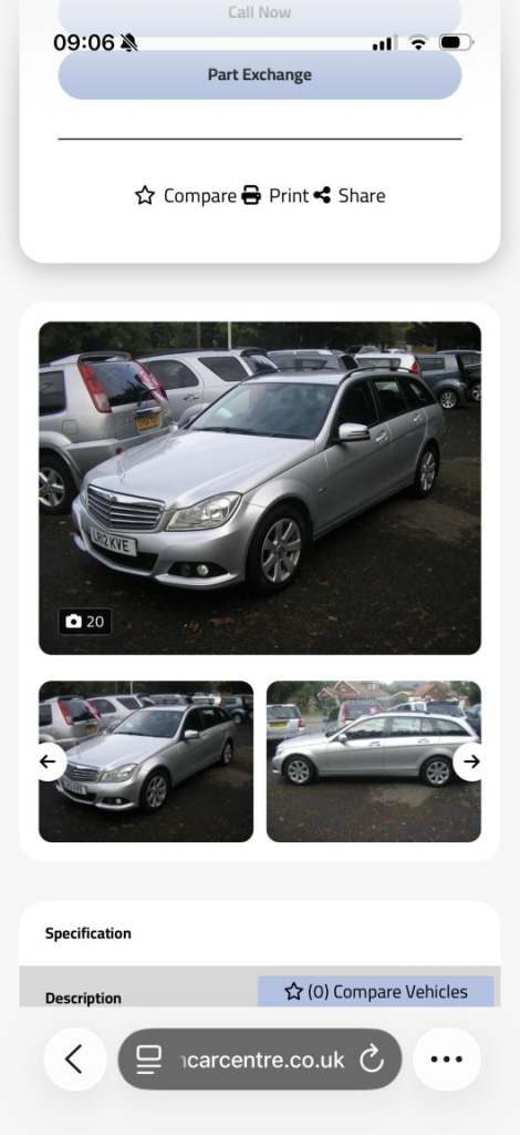 MERCEDES-BENZ C CLASS 1.8 C180 BlueEfficiency SE 2012