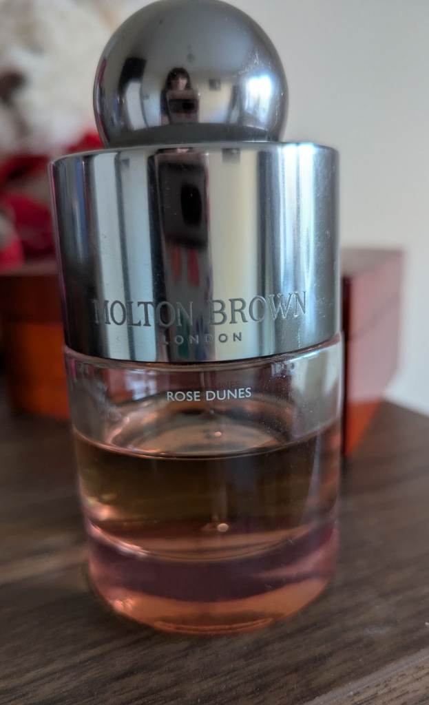 Molton Brown Rose Dune perfume "used"