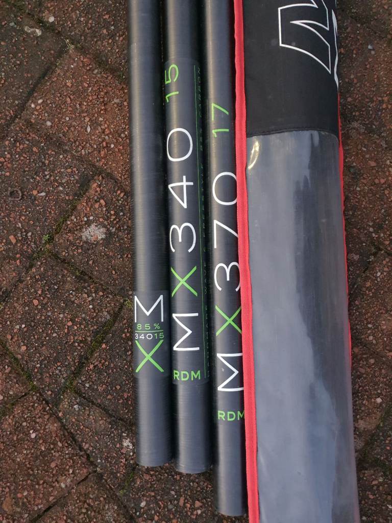 Windsurf masts RDM by Maverx. 340 and 370 bottom section & Carry bag