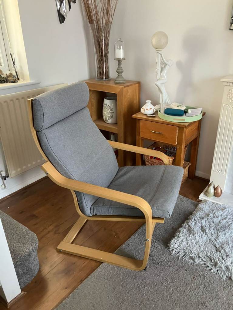 Armchair wooden frame IKEA
