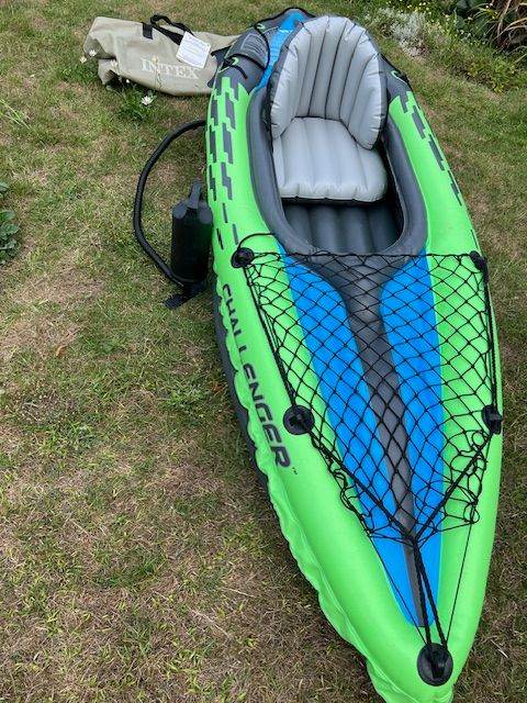 Single person inflatable INTEX kayak.