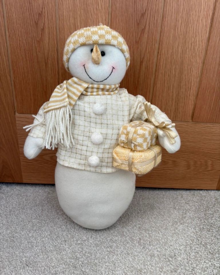 Snowman Doorstop 