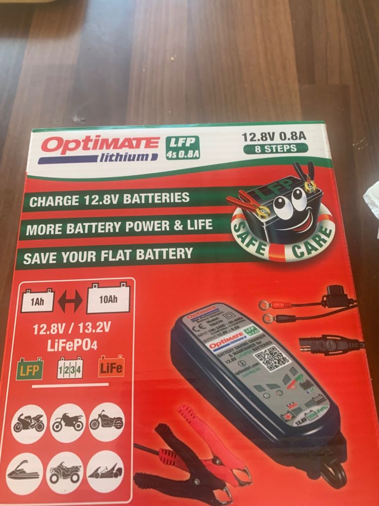 Brand New OptiMate Lithium 4S 0.8A Battery Charger / Maintainer (Unused)