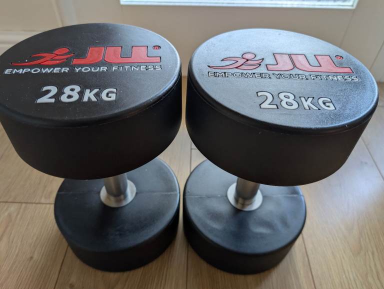 Dumbbells - pair of 20kg and pair of 28kg