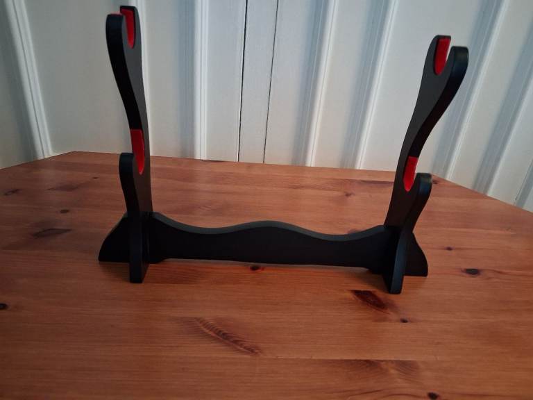 Black Wooden Sword Stand - As Good As New