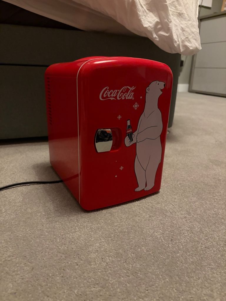 Coca-Cola Mini Fridge - Red, As Good As New