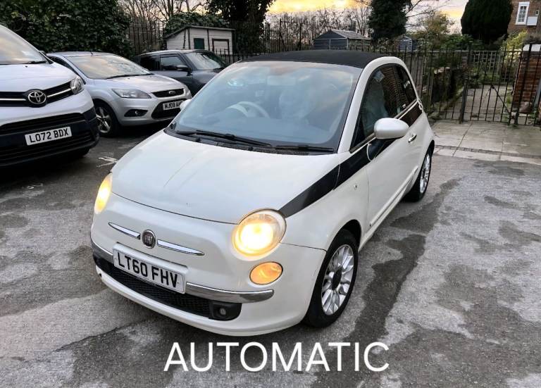 2010 Fiat 500C 1.2 Lounge Dualogic Euro 6 (s/s) 2dr Convertible Petrol Automatic