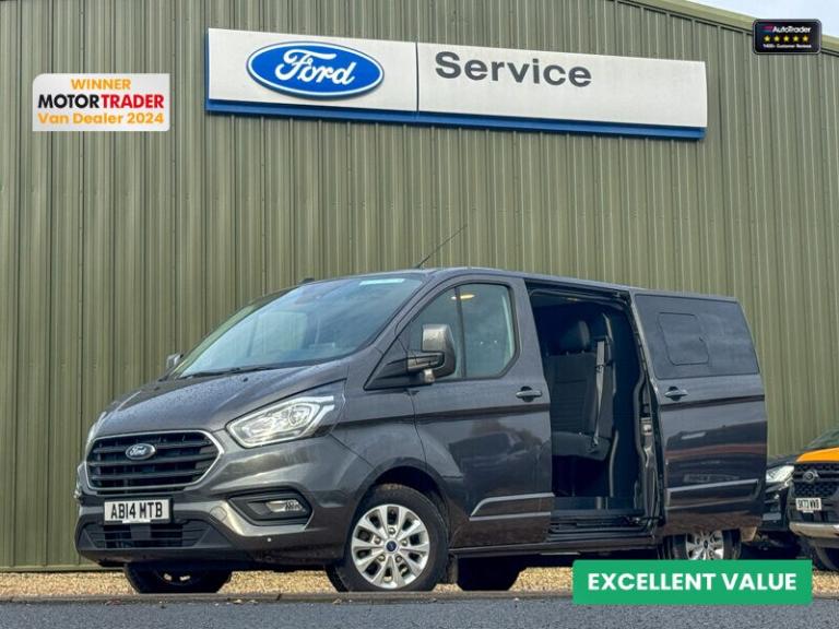 2022 Ford Transit Custom AUTO Crew Cab SWB L1H1 300 Limited Air Con Camera  EURO 6 NO VAT Crew Va...