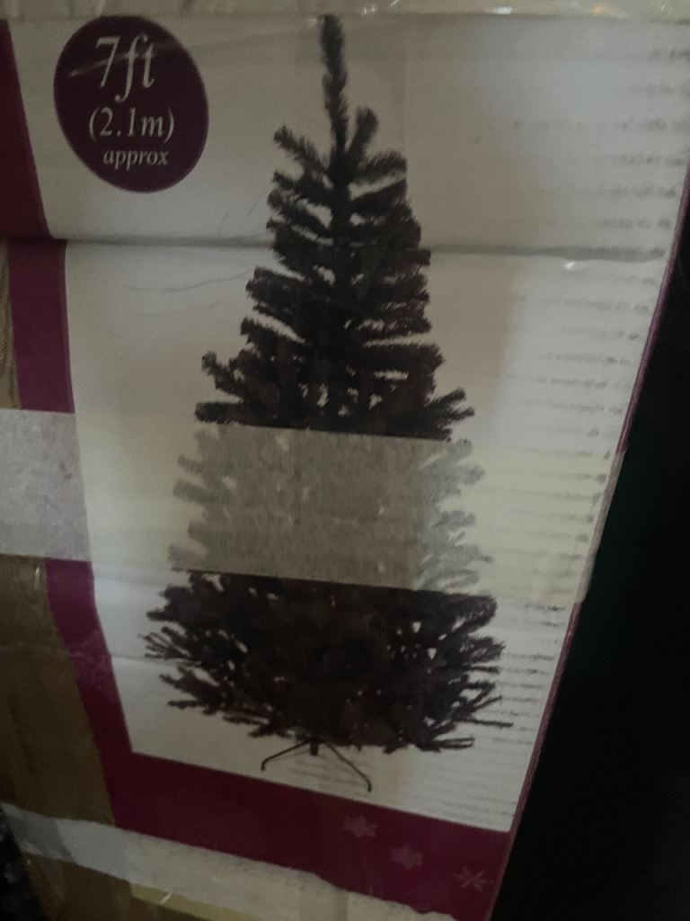 7ft Black Christmas Tree