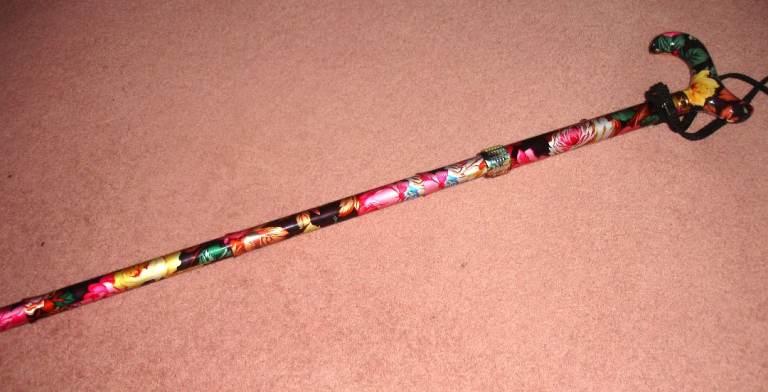 Floral, adjustable Classic Canes walking stick 