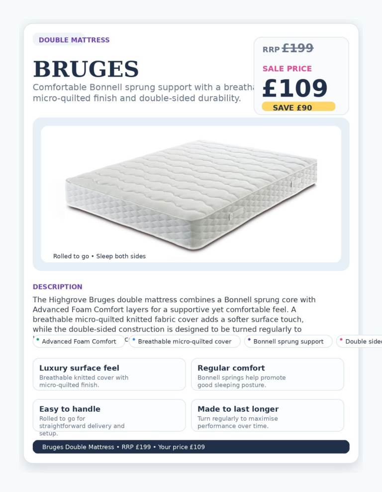 Double Mattress Bruges