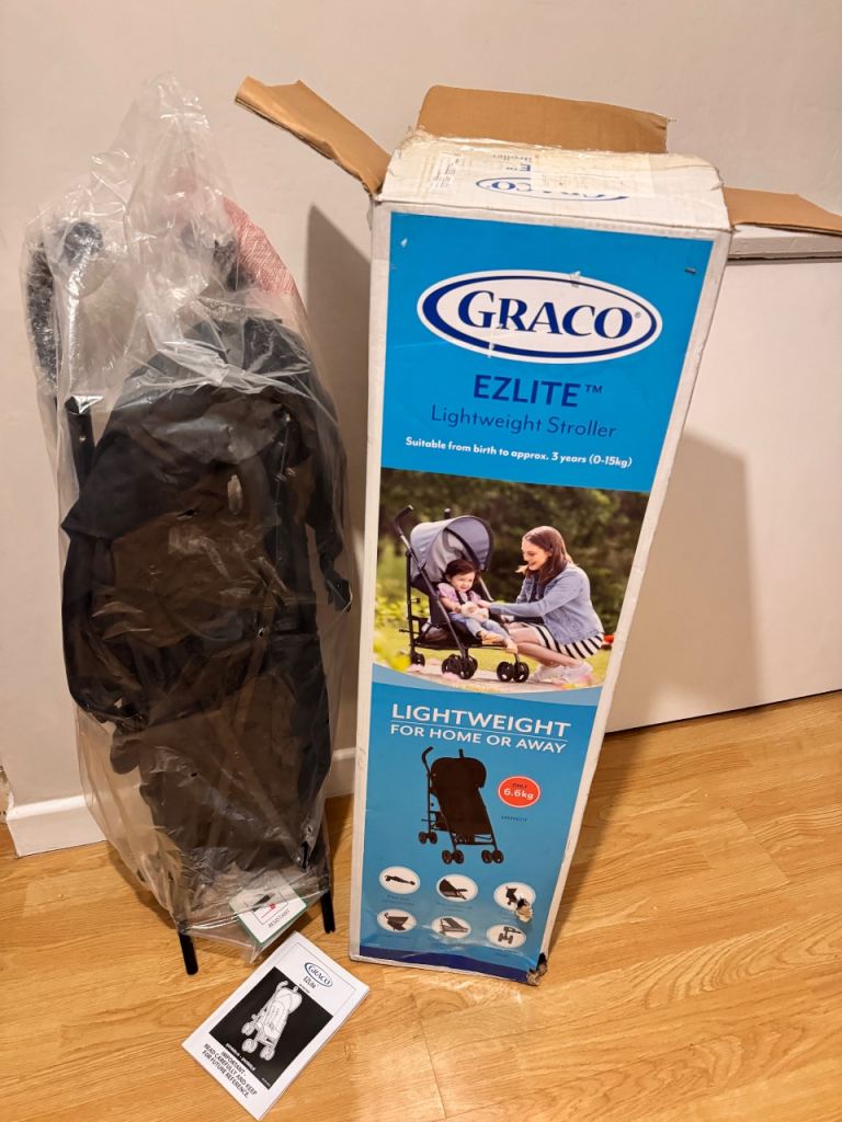 Graco EZLitE Lightweight Travel Stroller From birth to approx. 3 years (0-15kg)