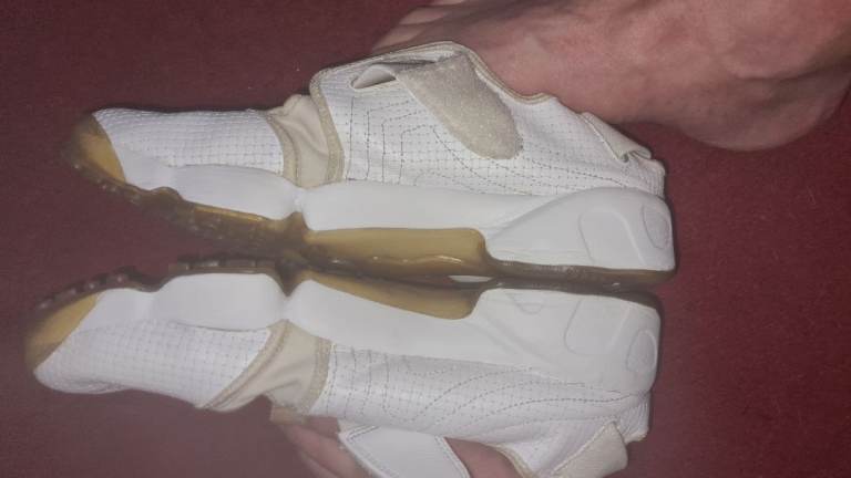 Nike Air Rift Split Toe Woven White 308662 Mens Uk 9