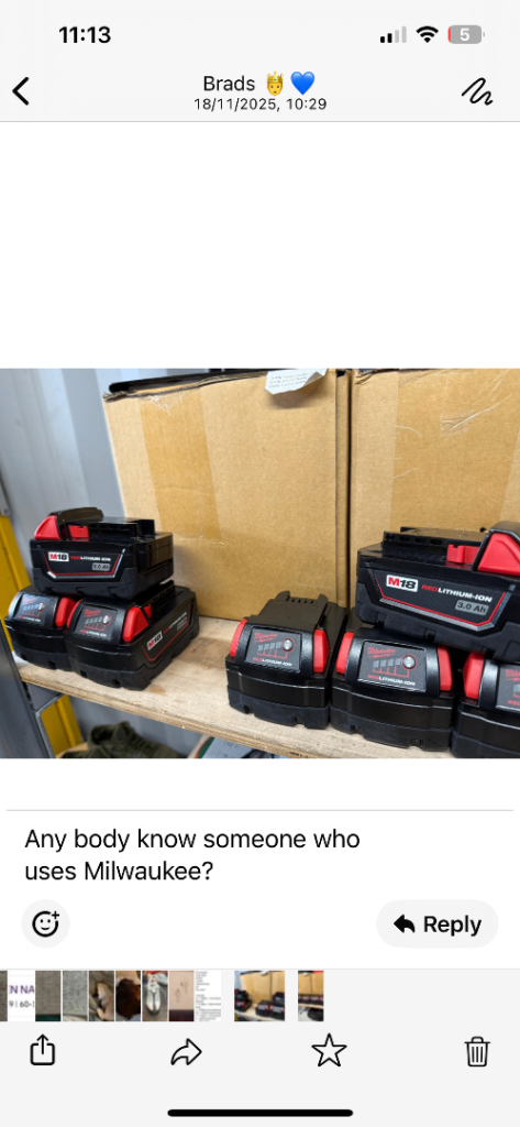 image for Milwaukee batteries