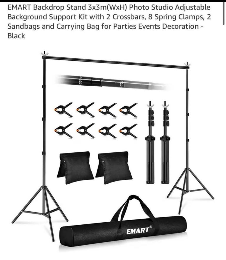 Adjustable Backdrop Stand (3m x 3m)