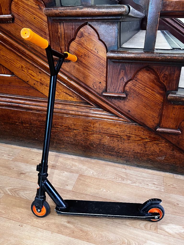 Kids Scooter - Black with Orange Accents