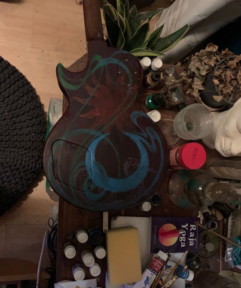 1978 Gibson Les Paul Special 55-77 USA RARE Hand painted