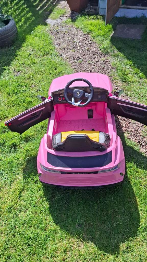 Pink remote car and foot pedal control too