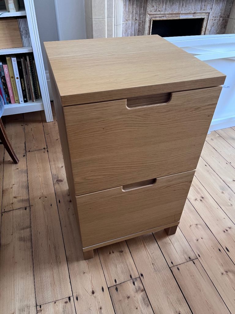 Oak filing cabinet 