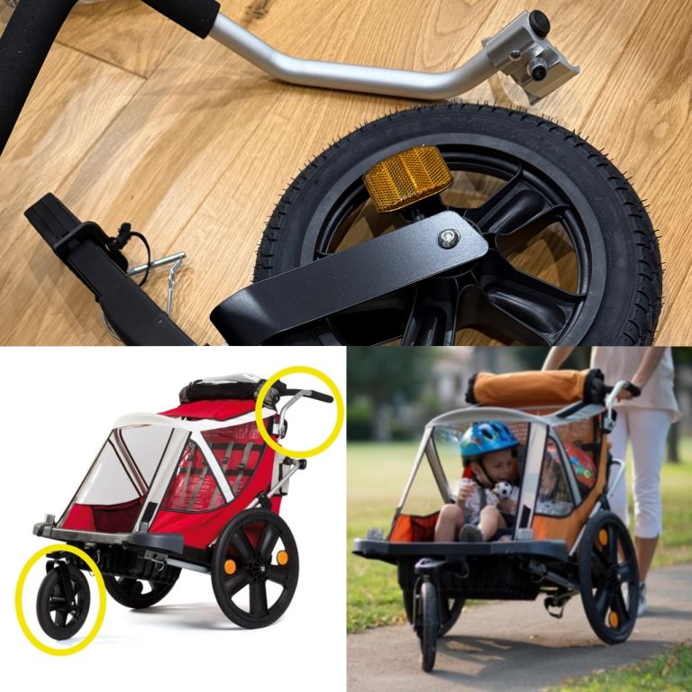 Bellelli Kit Urban: 12" wheel and handlebar for B-Travel.