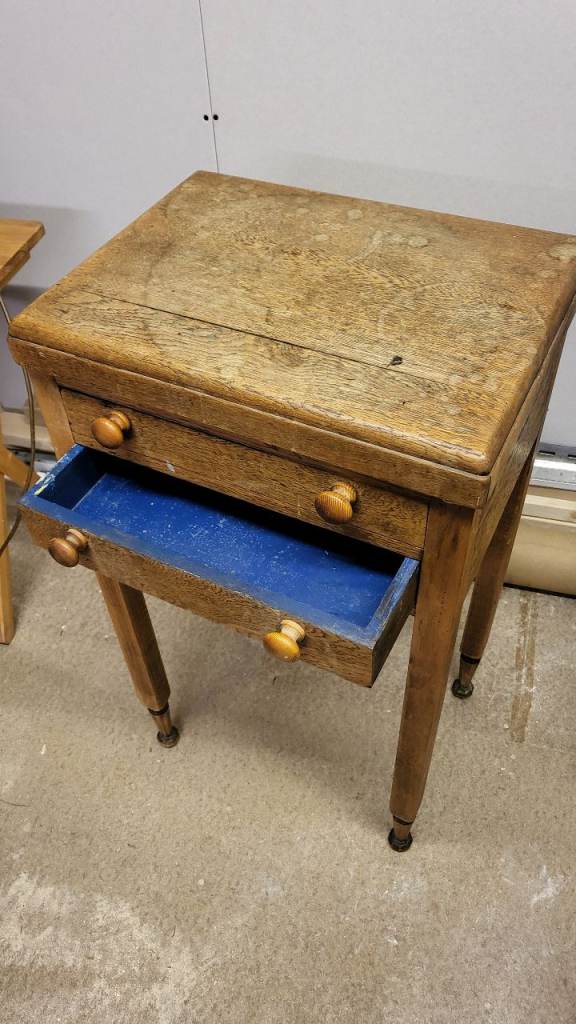 Antique artists' pencil table