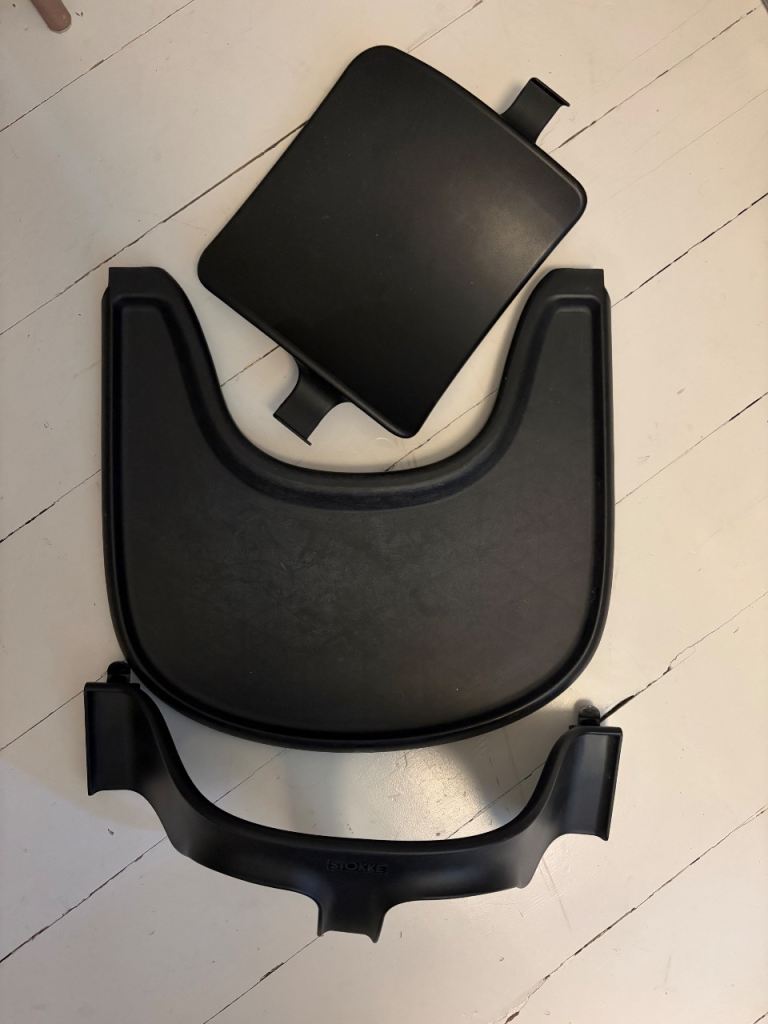Stokke High Chair - Tray + Seat attachment - Black