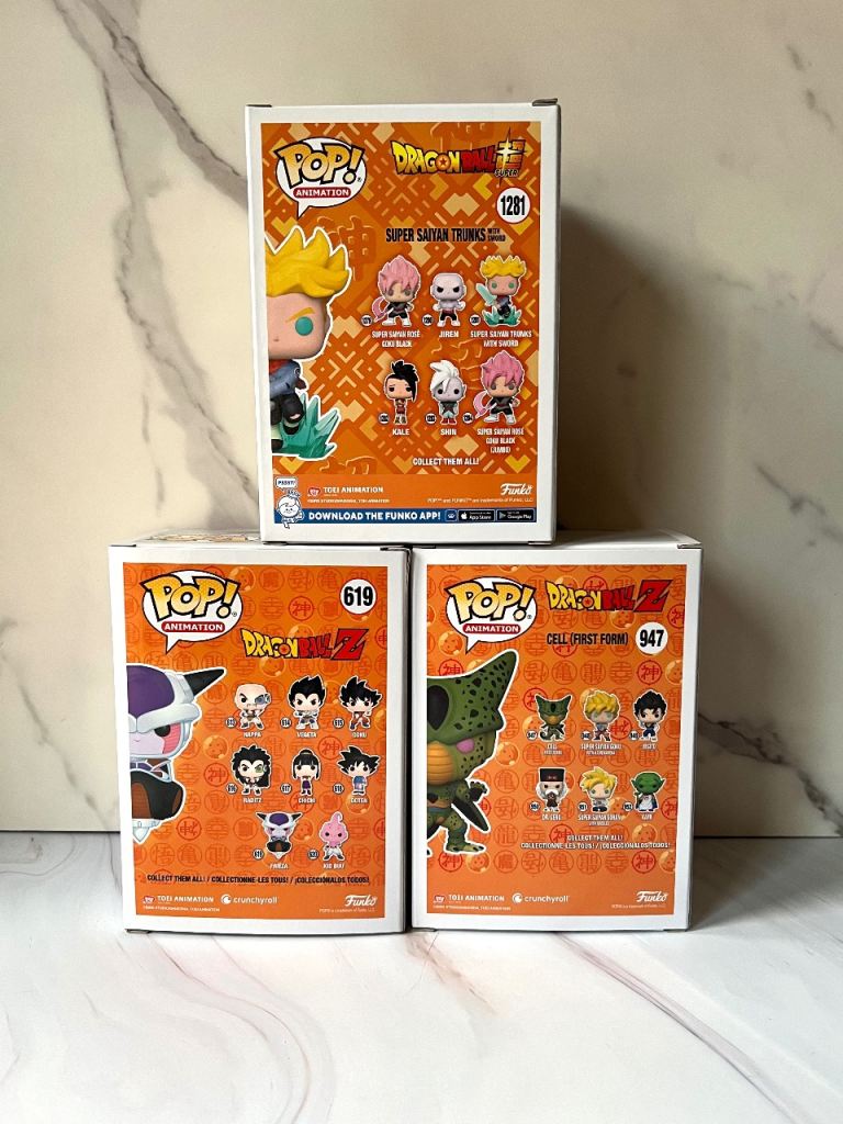 Funko Pop ! Animation : Dragonball Z x 3 Super Saiyan, Frieza & Cell ...