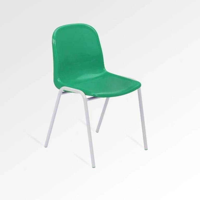 Adult Stacking Chair Classroom Reception Study Conference Lecture Stackable GREEN