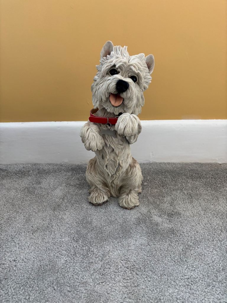 White westie figurine
