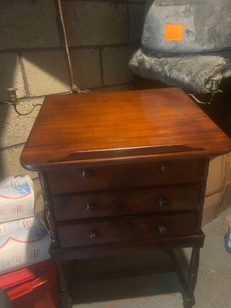 19th Century Mahogany Antique Writing Desk