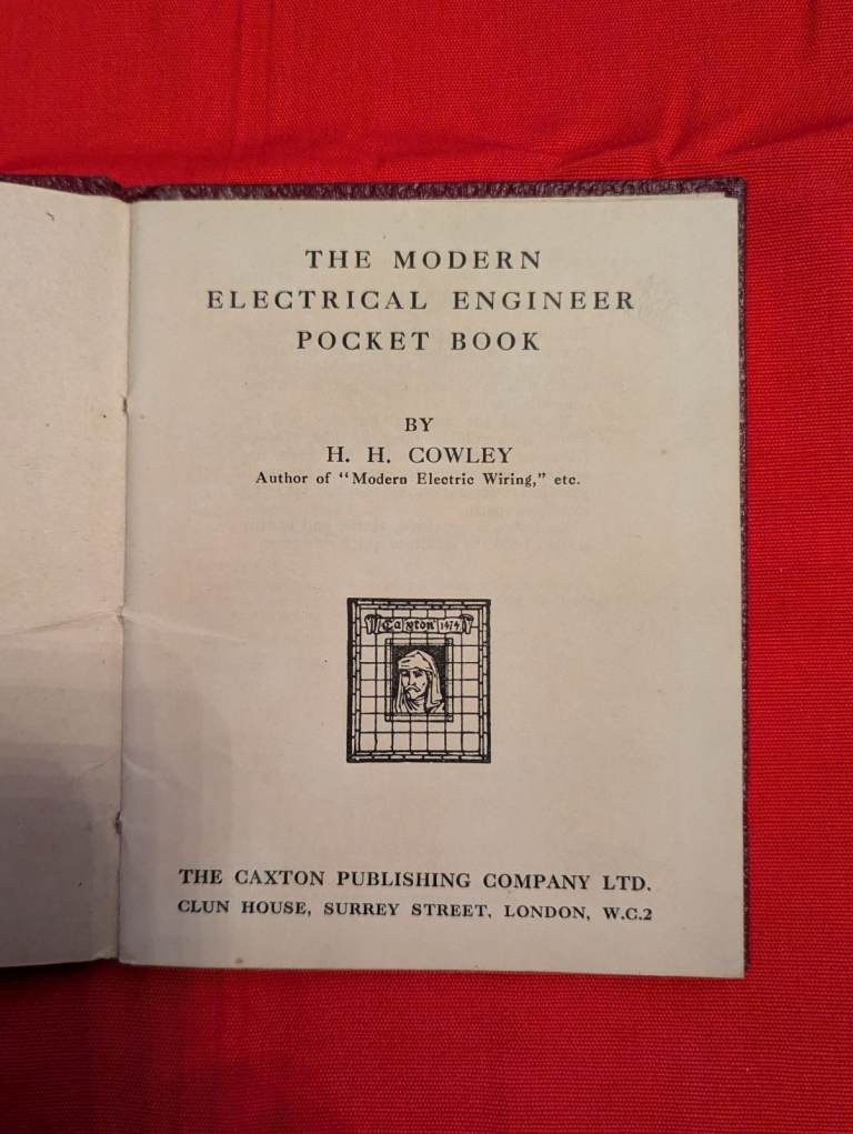 Vintage the modern electrical pocket book