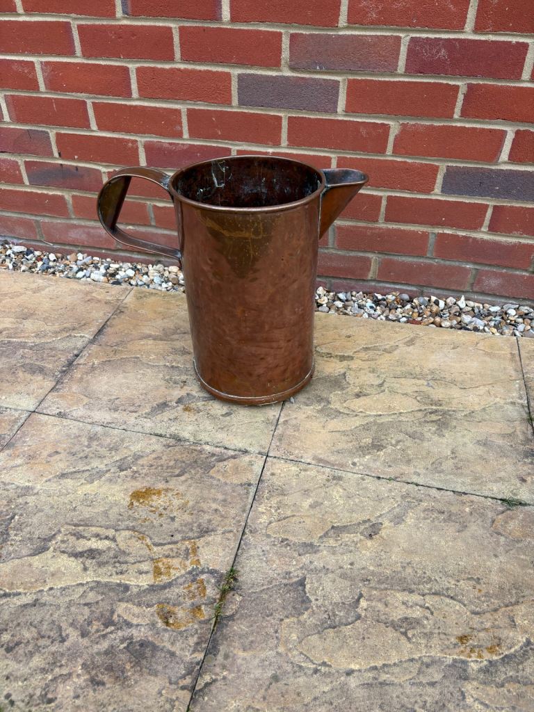 Very large copper water pitcher 