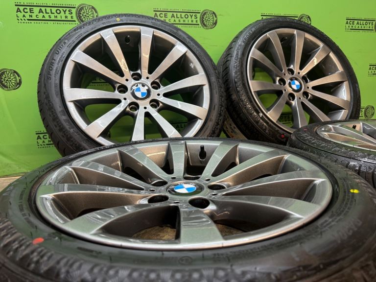 *REFURBISHED* BMW E90 STYLE 285 17” 5x120 ALLOY WHEELS + BRAND NEW TYRES 