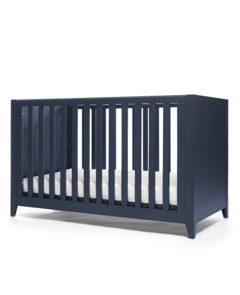 Mamas & Papas Melfi Cotbed – Navy Blue, Excellent Condition