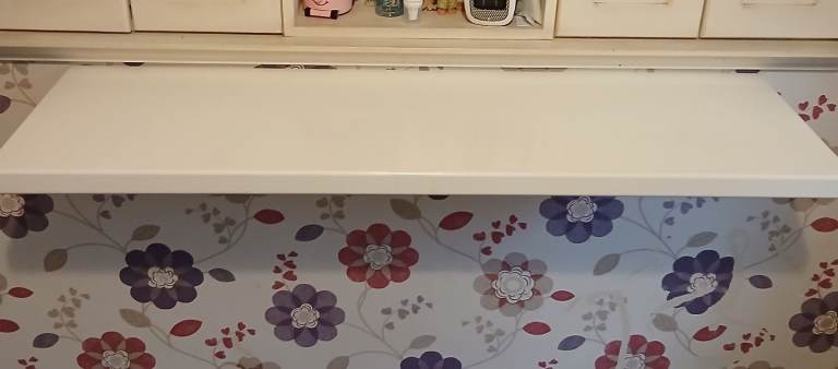 Wooden Shelves and metal brackets