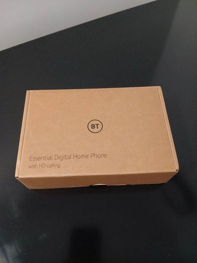 New BT Essential Digital Home Phone with HD Calling in Box