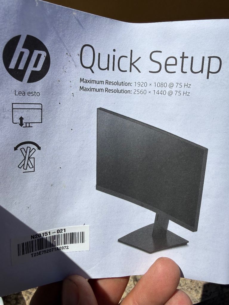 HP P27h G5 27-inch FHD Monitor – Brand New in Box