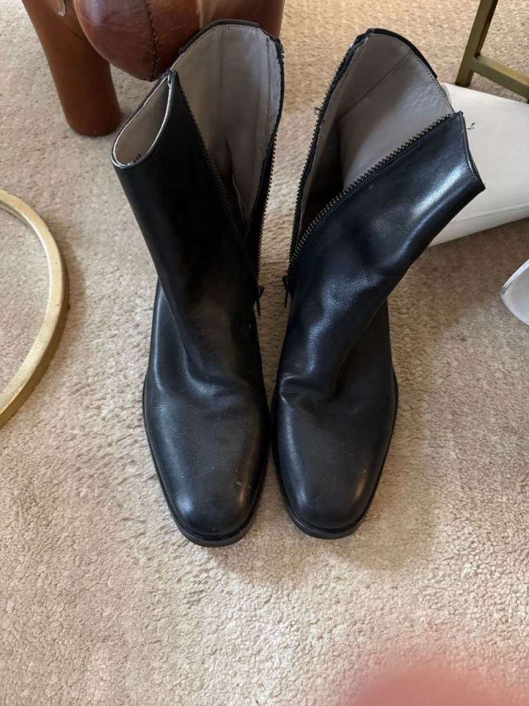 ALL SAINTS Bonham stacked-heel men leather ankle boots