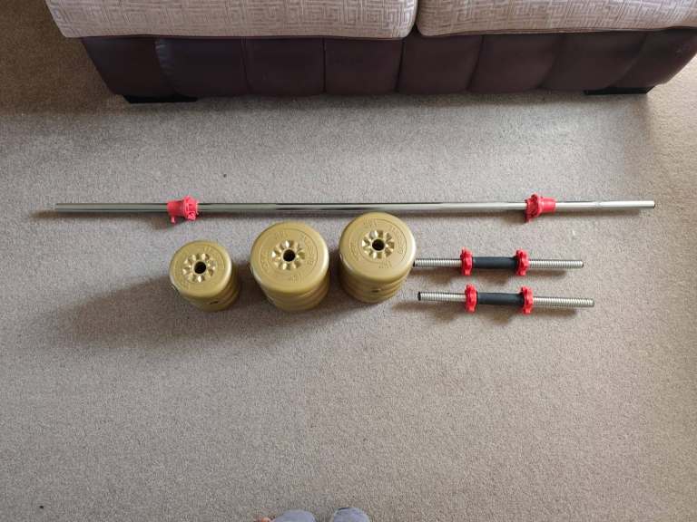 Adjustable Weight Set with Barbell and Dumbbells
