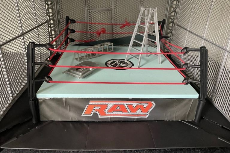 image for WWE The Cell Cage Match Ring With Box And Instructions 100% Complete rare 