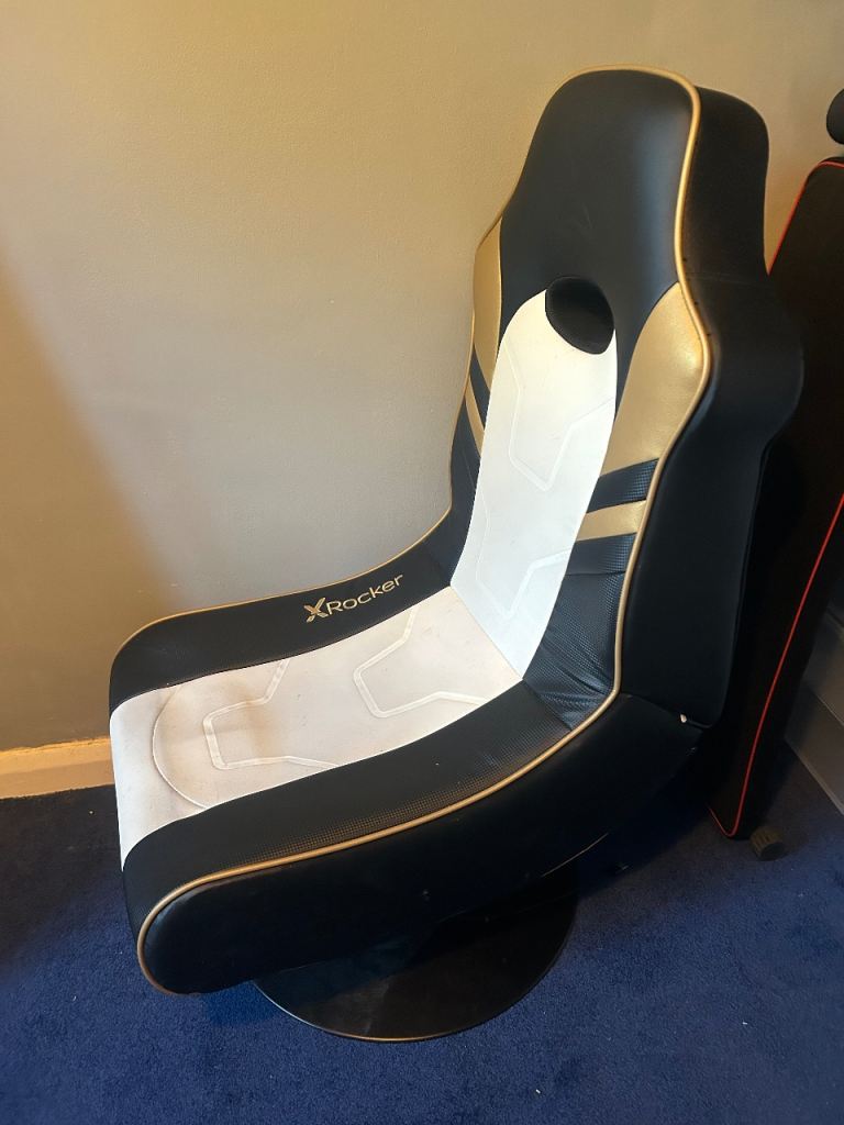 X Rocker gaming chair on stand