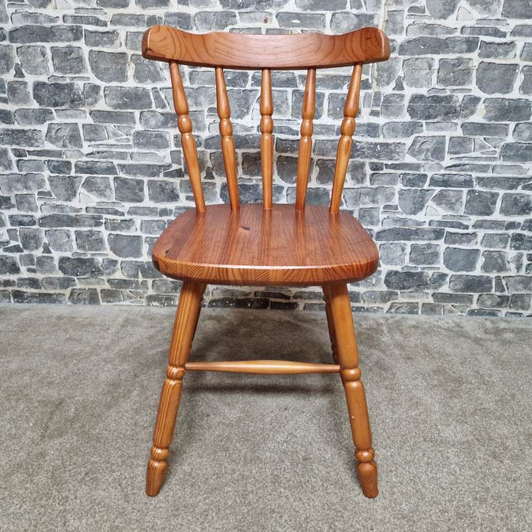 Solid Wood Spindle Back Dining Chair