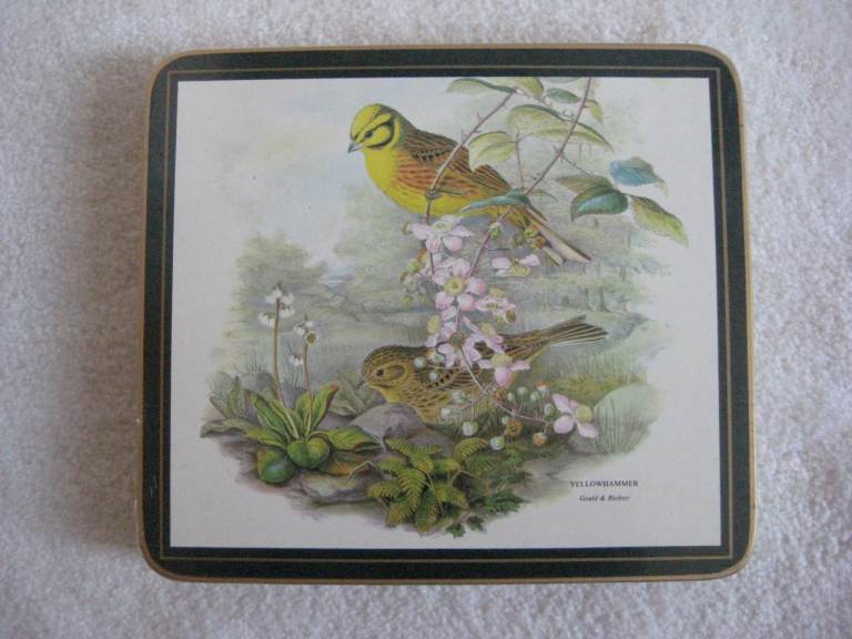 Beautiful Yellowhammer - Brand New Set of 6 Matching Melamine and Cork Table Mats for £10.00