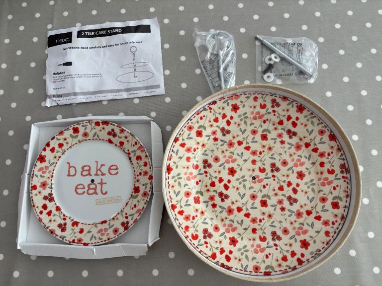 Next Emily 2 tier cake stand as new