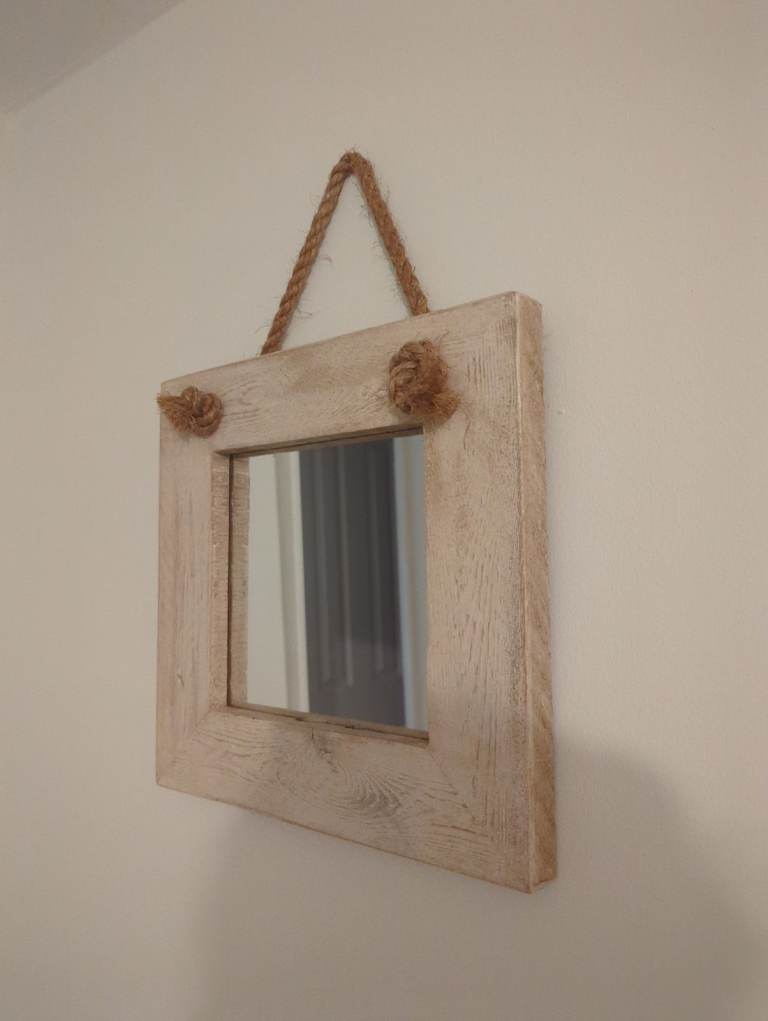 Wooden mirror 