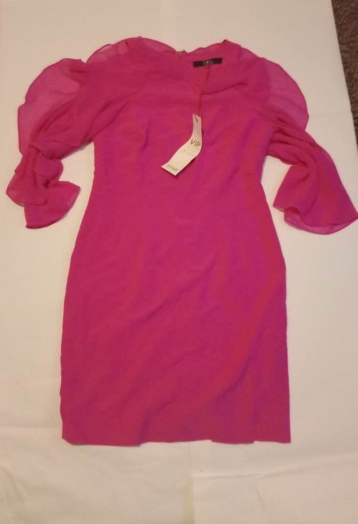 JULIEN MACDONALD BRIGHT PINK DRESS 