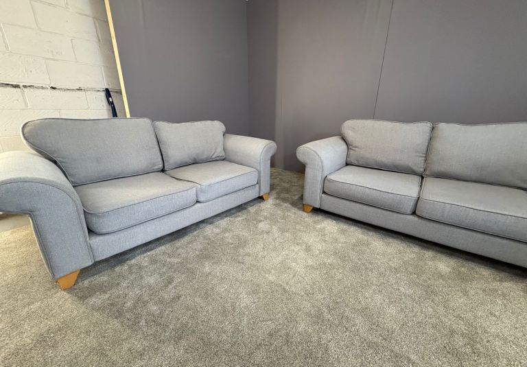 Grey DFS 3 seater sofa set DELIVERY AVAILABLE!
